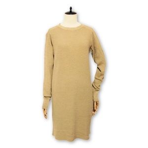 Polo Ralph Lauren Khaki Tan Waffle Knit Dress S